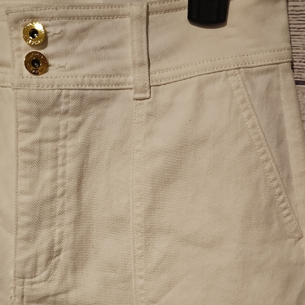 INC International Concepts High Waist Bright White Shorts Sz 8 - Picture 3 of 10
